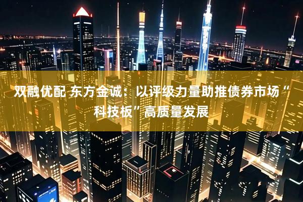 双融优配 东方金诚：以评级力量助推债券市场“科技板”高质量发展