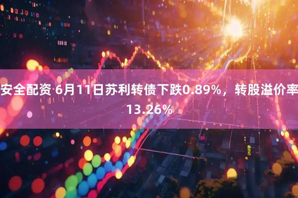 安全配资 6月11日苏利转债下跌0.89%，转股溢价率13.26%
